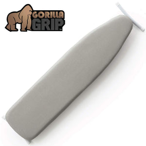 Gorilla Grip Reflective Silicone Laundry Board Cover Pad for Ironing (15x54), Iron Faster, Pads Resist Scorching &amp; Staining, Covers Have Elastic Edge, Thick Felt Padding, No Fasteners Needed (Silver)