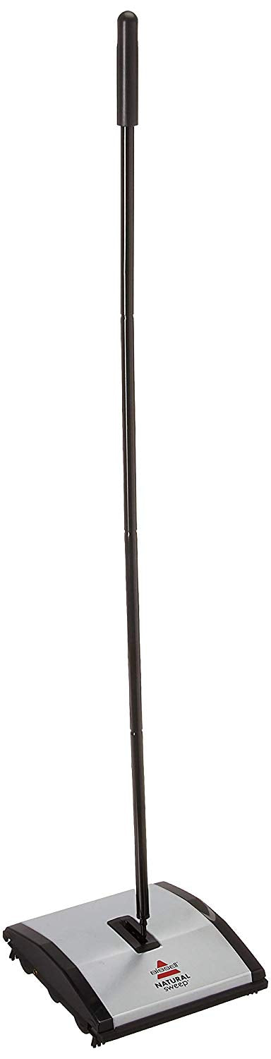 Bissell Natural Sweep Carpet and Floor Sweeper with Dual Brush Rotating System and 4 Corner Edge Brushes, 92N0A