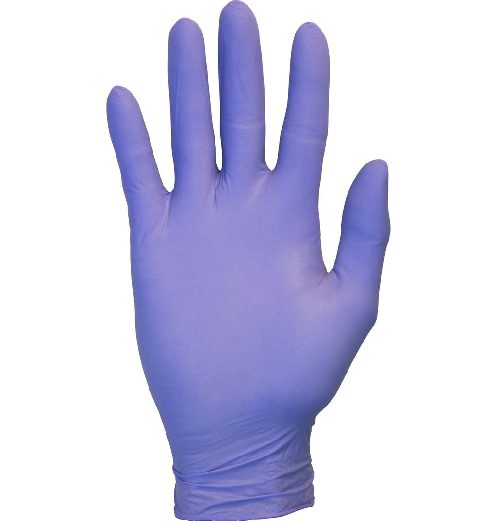 Nitrile Exam Gloves - Medical Grade, Powder Free, Disposable, Non Sterile, Food Safe, Textured, Indigo Color, Convenient Dispenser Pack of 100, Size Medium
