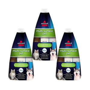 BISSELL Multi Surface Pet Floor Cleaning Formula, 3 Pack, Green