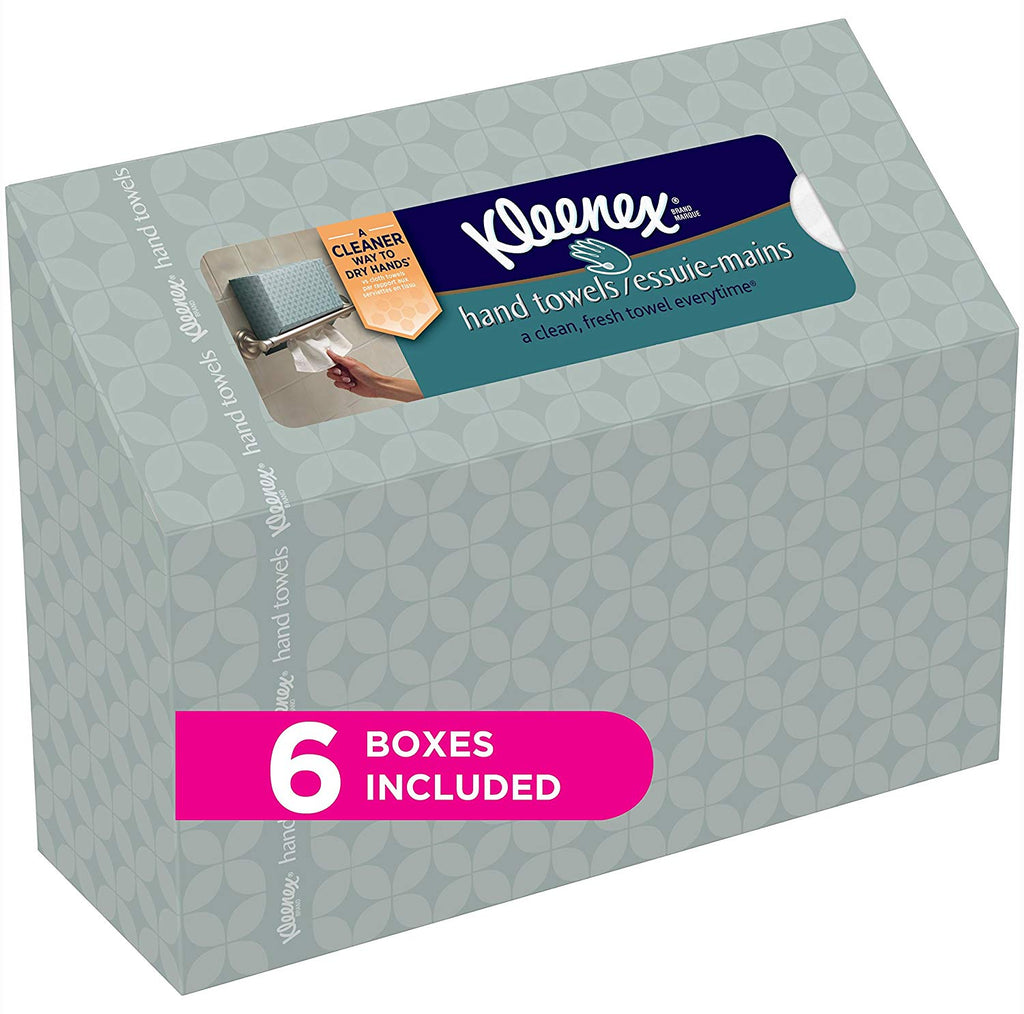 Kleenex Hand Towels, 60 Count per Box, Pack of 6
