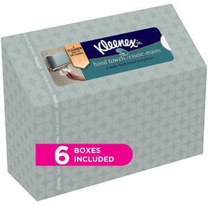 Kleenex Hand Towels, 60 Count per Box, Pack of 6